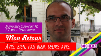 Retour de @mephissto, 27 ans de clermont ferrand, dév dans la vie. Il nous parle de son exp chez #sosh